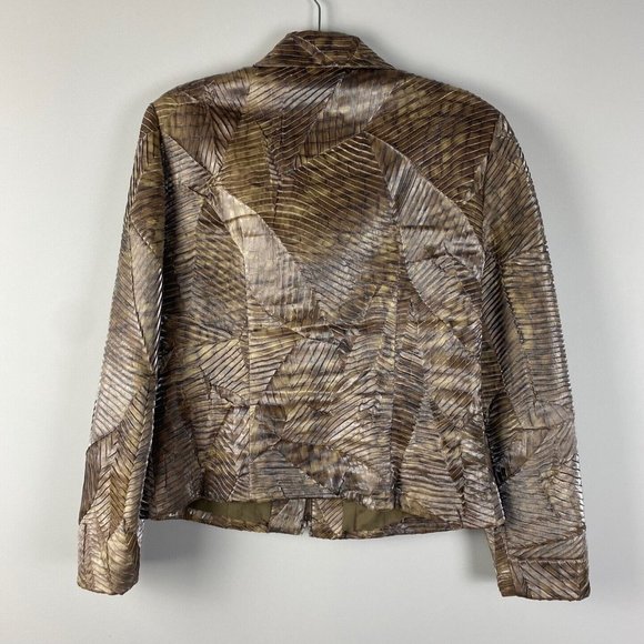 Joseph Ribkoff Metallic Brown Blazer - Picture 7 of 10